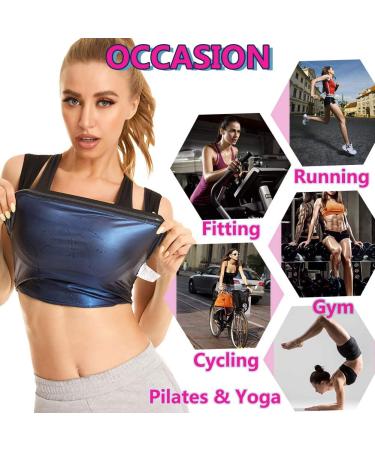 Fitever Women's Sauna Suit Sweat Vest | Waist Trainer & Body Shaper for Weight Loss | Black L/XL - Buy Online on GoSupps.com