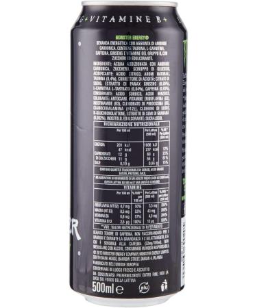 Monster Energy Green Drink energy drink with taurine ginseng vitamin B 500 ml nonalcoholic drink sports drinks - Buy Online on GoSupps.com