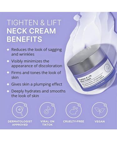 2024 New Pure Tighten and Lift Neck Cream Neck Tightening Cream With Hyaluronic Acid Neck Firming Cream for Tightening Sagging Skin Neck Wrinkle Cream Neck Line Remover Even Skin Tone - Buy Online on GoSupps.com