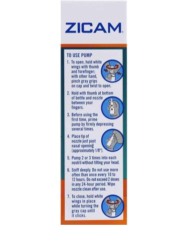 Zicam Intense Sinus Relief No-Drip Nasal Spray with Menthol & Eucalyptus - 0.5 oz - Buy Online on GoSupps.com