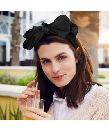 Etercycle Satin Bow Knot Headbands | Wide Turban Hair Band for Women - Buy Online on GoSupps.com