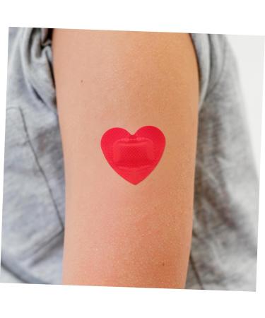 Buy FRCOLOR 25pcs Heart Shaped Stickers - Self-Adhesive Care Patches & Bandages for Home Use | Red Heart Stickers (3.80X3.20X0.20CM) - Fast International Shipping - Buy Online on GoSupps.com