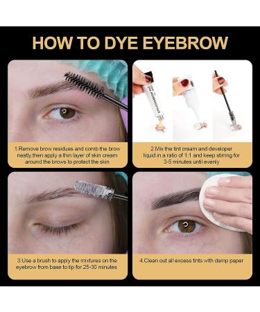 YUOLITA 2 in 1 Black Eyelash Tint & Lash Lift Kit - Professional 6 Weeks Lasting DIY Hair Dying - Salon & Home Use - Buy Online on GoSupps.com