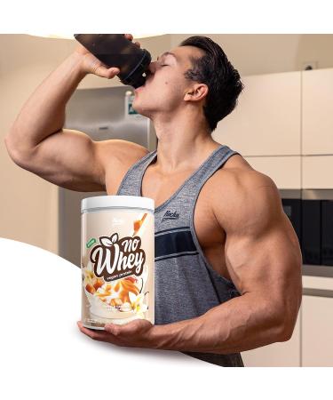 Rocka Nutrition No Whey Vegan Protein Powder - 20g Plant-Based Protein per Serving | Multicomponent Vanilla Caramel Latte | 1000g Delicious Taste - Buy Online on GoSupps.com