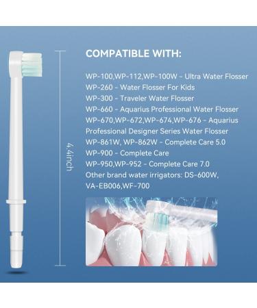 Waterpik Jet Tip Replacement Tips - AquaFlosser 6 Pack - Oral Irrigator Parts - Buy Online on GoSupps.com