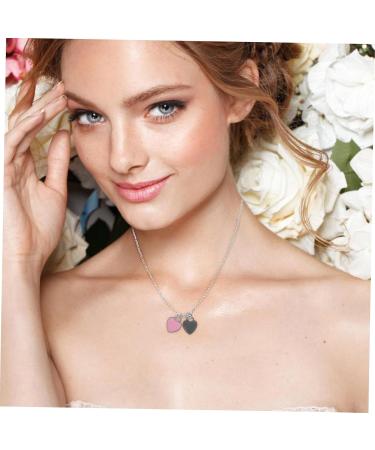Yardenfun Double Heart Pendant Necklace Decor Necklaces A Necklace Fashion Plating Alloy - Buy Online on GoSupps.com