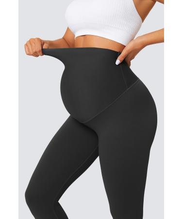 BAYDI Opaque Maternity Leggings - High Waist Stretch Pants for Pregnancy Comfortable Black Leggings for Expecting Moms - Buy Online on GoSupps.com