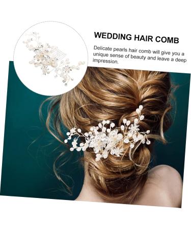 FRCOLOR Bridal Comb Bridal Accessories Wedding Headpiece for Bride Accessories Prom Hair Accessories Hair Combs for Wedding Hair Accessories for Prom Tiara Bride Hair Comb Alloy - Buy Online on GoSupps.com
