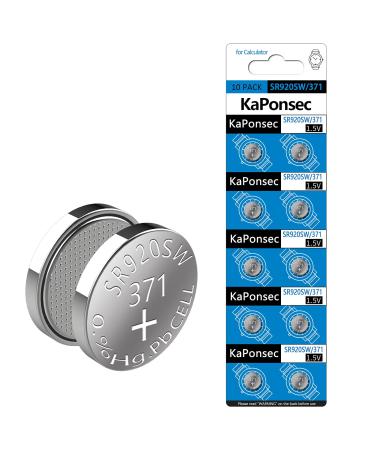 10PCS 1.5V SR920SW 371 370 LR921 AG6 Silver Oxide Watch Battery