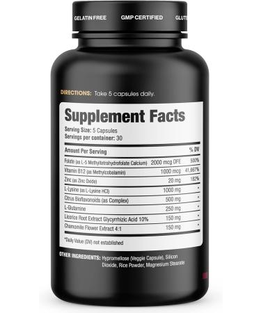 Viaprene Canker Sores Treatment - Relief for Mouth Ulcers with Canker Vitamins - 150 Capsules - Buy Online on GoSupps.com