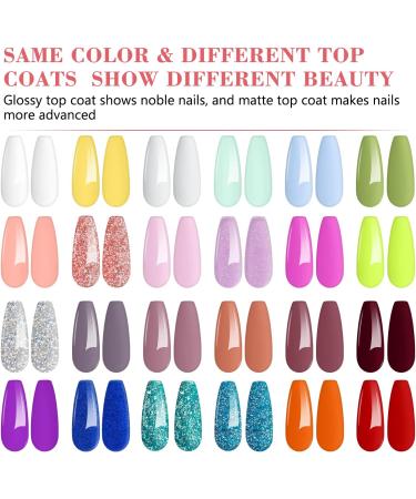 Anicco 27 Pieces UV Nail Polish UV Colour Gel Set Reflective Sparkling Shellac Nail Polish UV Gel Nail Polish Set for Beginners and Professionals 24+3B - Buy Online on GoSupps.com
