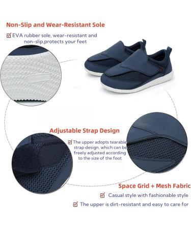 Buy Women's Diabetic Foot Shoes - Slip-on Orthopedic Shoes for Swollen Feet and Gout Relief | Adjustable Strap for Comfort and Support - Buy Online on GoSupps.com