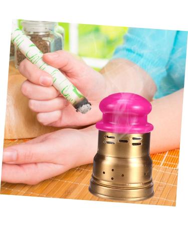 Buy Moxibustion Box Set - MOXA Heat Tank for Tendonitis Relief | Classic Ai-Box Copper Holder 9x6.5cm | International Shipping - Buy Online on GoSupps.com