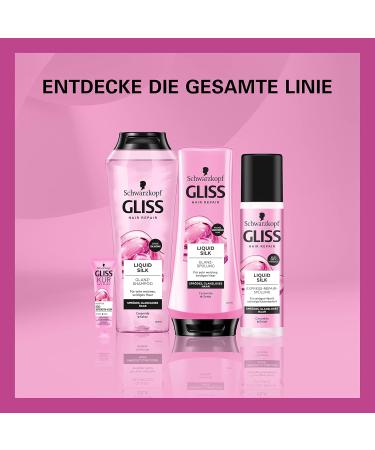 Gliss Flushing Liquid Silk 200ml - Nourishing Rinse for Shiny Supple Hair | Repair Brittle Hair - Buy Online on GoSupps.com