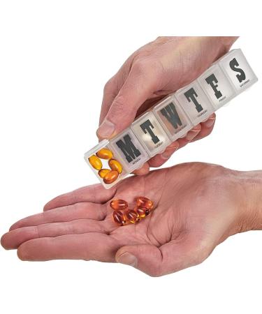 Weekly Pill Dosers - 2-Pack Medication Planner & Reminder for Vitamins | Organize Pills by Day for Travel & Daily Use - Buy Online on GoSupps.com