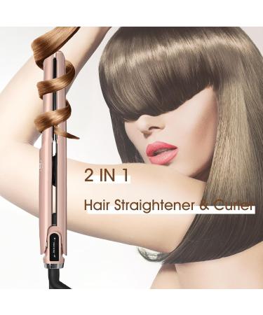 UOTEK 1.75" Ionic Hair Straightener - Portable Flat Iron for Long Hair | PTC Heating Rose Gold Finish - Buy Online on GoSupps.com