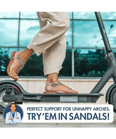 Dr. Frederick's Original High Arch Gel Insoles - 6Pcs - Arch Support Inserts for Men & Women - Foot Pain Relief - Wear with Shoes - Better Than Foot Brace - Buy Online on GoSupps.com