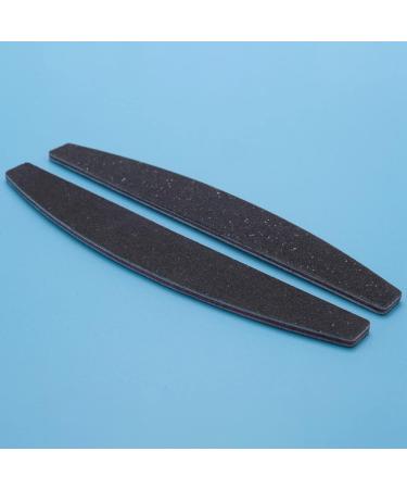 Spactz 50 Pieces 100/180 Grit Nail Art Double Sided Comb Curved Shape Nail Sanding Half Moon for Salon - Buy Online on GoSupps.com
