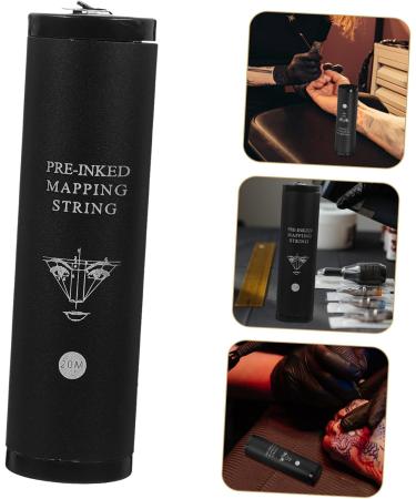 Outanaya 1 Box String Ink Eyebrow Positioning Tool Eyebrow Threading Thread Aluminum Alloy Black 9.00X2.40X2.40CM Black - Buy Online on GoSupps.com