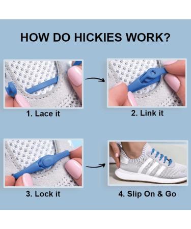 HICKIES Neon Pink Elastic Tie-Free Shoelaces 2.0 | No-Tie Comfort Fit | Shop Internationally - Buy Online on GoSupps.com