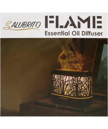 Salubrito 200ml Metal Aroma Diffuser - Flame Effect Essential Oil & Fragrance Humidifier - Buy Online on GoSupps.com