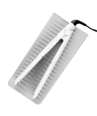 IDesign 23433 iDesign Silicone Heat-Resistant Hair Styling Tools Storage and Travel Pouch for Curling Irons Straighteners Wands - Gray