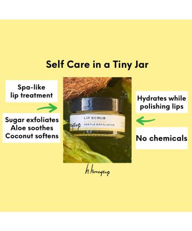 Coconut Lip Scrub 0.5 oz | Natural Sugar Exfoliator Moisturizing Coconut Oil Vegan & Cruelty-Free Eco-Friendly Gift for Self-Care - Buy Online on GoSupps.com