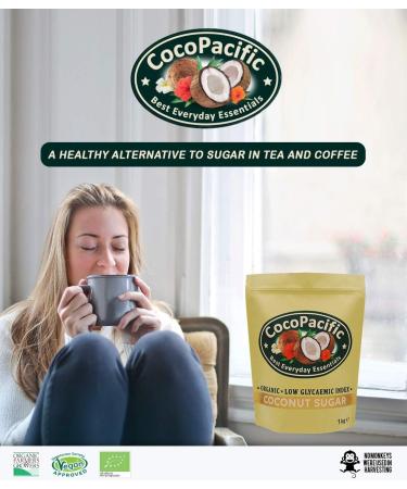 CocoPacific Organic Coconut Sugar 2kg | Unrefined Natural Sweetener | Low Glycaemic Index | 100% Pure & Non-GMO - Buy Online on GoSupps.com