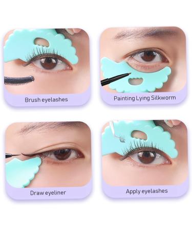 FOMIYES 20 Pcs Eyeliner Mascara Tool Eye Makeup Tool Eyebrow Stencils Eyeshadow Aid Tool - Buy Online on GoSupps.com