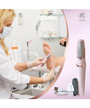 Electric Callus Remover for Feet - Cordless Foot File Set with Fine & Coarse Roller - Pedicure Tools and Exfoliator Supplies for Smooth Skin - Dead Heel Skin Remover - Buy Online on GoSupps.com