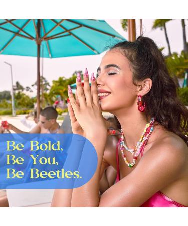 Beetles Dip Powder Nail Kit - 6 Bright Summer Colors - Pool Party Hot Pink Yellow Green Blue - Dipping Powder Set with Base Top Coat Activator & Nail File - No LED Lamp Needed - Buy Online on GoSupps.com