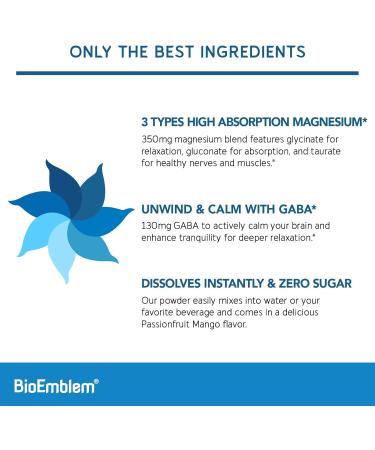 BioEmblem Triple Magnesium Complex Capsules and Triple Magnesium Powder Drink - Buy Online on GoSupps.com