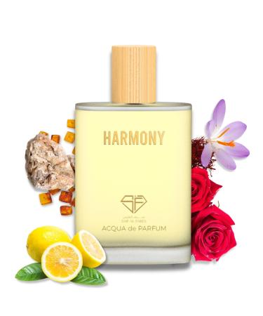 Harmony - Arabian Luxurious Fragrance | Long Lasting Perfume for Women & Men | Spicy Floral Woody Acqua Perfume 3.4 Fl. Oz.