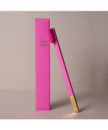 APRIORI Bubblegum Pink Gold Soft Premium Toothbrush - Gentle Cleaning for All Ages | International Shipping Available - Buy Online on GoSupps.com