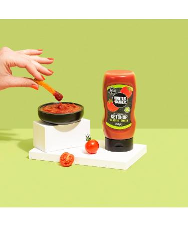 Hunter & Gather Unsweetened Ketchup 2x350g | Keto Paleo Low-Carb & Vegan | Sugar-Free Authentic Salt Range Pakistan Classic Ketchup - Buy Online on GoSupps.com