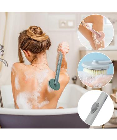 Long Handle Bath Massage Body Brush | Back Scrubber for Exfoliating Skin | Storable Body Wash | Extended Handle for Women, Men, Children - Buy Online on GoSupps.com