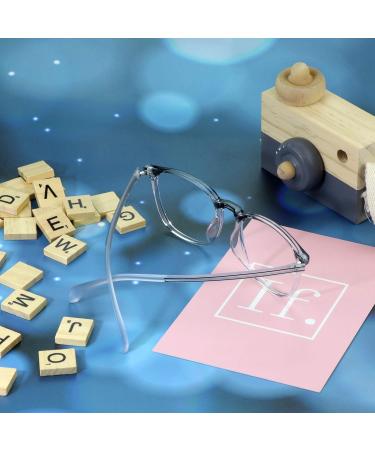 Buy Vision Global Blue Light Blocker Glasses for Women - Stylish Square Frame Anti-Eye Load Glare-Free | Computer & TV Reading Glasses - Clear Blue (C3) SG 2.0 X - Buy Online on GoSupps.com