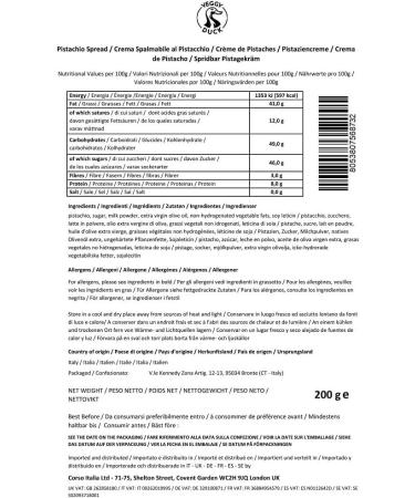 Veggy Duck - Sweet Pistachio Cream 400g (2 x 200g) | Gourmet Italian Artisan Cuisine | With 45% Mediterranean Pistachios | Ideal for breakfasts and desserts | 2 x 200g - Buy Online on GoSupps.com