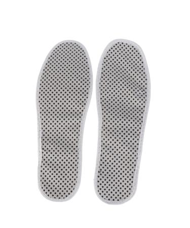 FOMIYES 2pcs Pair Insoles Thermal Insole Shoe Pads for Ball of Foot Thermal Foot Inserts Insole Tourmaline Insole Thermal Foot Cushion Battery Heater Massage White Cloth Insole