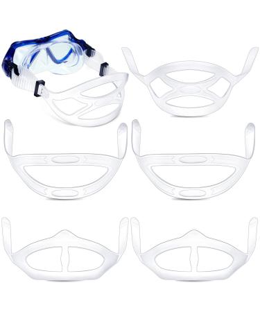 Yexiya 6 Pcs Silicone Dive Mask Strap 3 Styles Snorkeling Silicone Strap Swim Snorkel Mask Strap Head Band for Diving Swimming Goggles Replacement Accessories