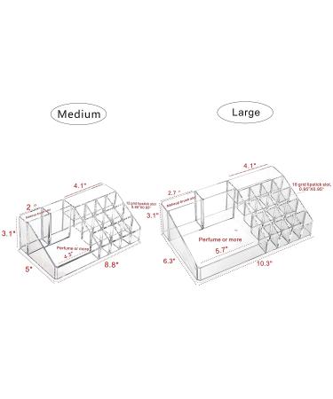 Clear Makeup Organizer Cosmetic Display Case for Jewelry & Accessories - Cq Acrylic Medium 8.8x5x3.1 Inch - Pack of 1 - Buy Online on GoSupps.com