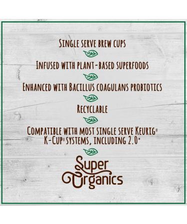 Super Organics Metabolism Oolong Tea Pods - 12ct | Superfoods, Probiotics | Keurig K-Cup Compatible | USDA Certified Organic, Vegan, Non-GMO | Weight Management & Delicious Tea - Buy Online on GoSupps.com