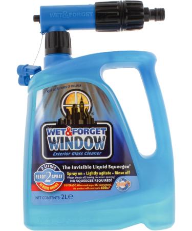 Wet & Forget Rapid Application Mould Lichen and Algae Remover Outdoor Cleaning Solution Black Mould Remover Bleach Free 2 Litre & Window Exterior Glass Cleaner Streak-Free 2 Litre Remover+ Glass Cleaner - Buy Online on GoSupps.com