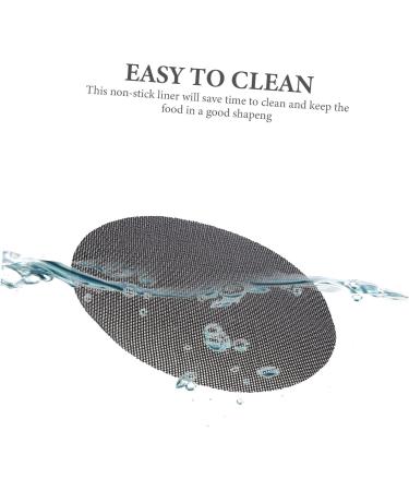 Zerodeko 4pcs Air Fryer Pad Air Fryers Airfryer Microwave Steamer Air Fryer Silicone Pad Washable Baking Mat Black 20.5X20.5X0.1CM - Buy Online on GoSupps.com