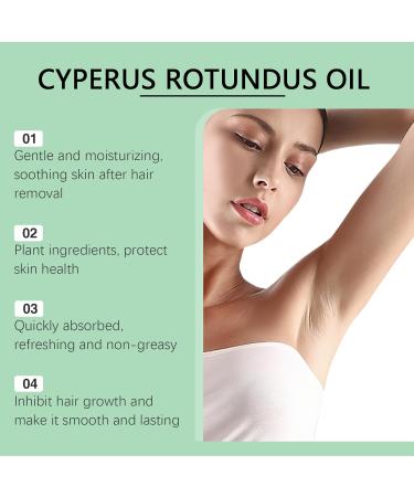 Cyperus Rotundus Oil Natural Plant Extract for Post Hair Removal Care Soothes Skin & Inhibits Hair Growth Soothing Non-Greasy Moisturizing Gentle on All Skin Types Fast Absorbing 2 Fl Oz - Buy Online on GoSupps.com