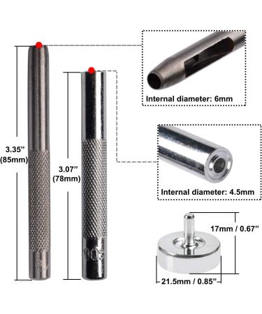 360 Sets 1/4 Inch Multi-Color Metal Grommet Eyelets Kit with Installation Tools - 12 Colors | Hotetey Grommet Tool Kit - Buy Online on GoSupps.com