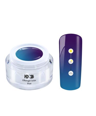 Uv Led Effect Gel Solar Blue - Blue - Changes Colour In Sunlight - Made In Germany - 5ml