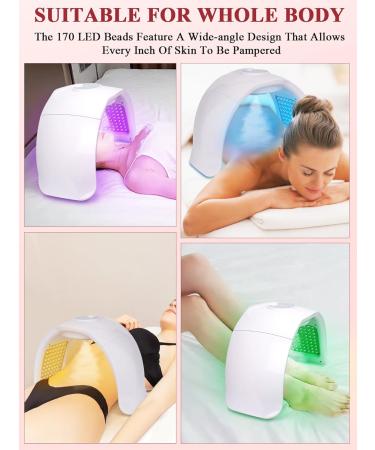 Masque LED Visage 7 Couleurs: Fonction Spray Masque Luminoth rapie Visage Femme - Masque Facial LED Lumi re Proche Infrarouge Pour Anti- ge Rajeunissement - Buy Online on GoSupps.com