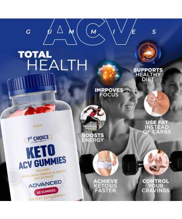 1st Choice Keto ACV Gummies for Advanced Weight Loss - 30 Days Supply - Buy Online on GoSupps.com