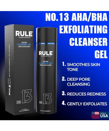 RULE COSMECEUTICALS - Men's Deluxe Gift Set No.1 Men's Face Cream No.8 Deodorant Spray No.13 Cleanser Gel No.2 Eye Serum Eye & Skin Care Set - Buy Online on GoSupps.com